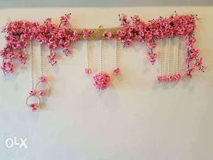 Pink Petaled Flowers Wall Decor