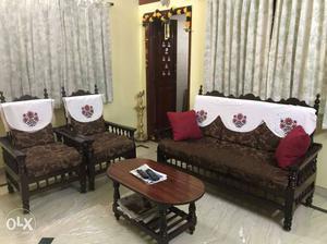 ROSE WOOD 3+1+1 sofa set