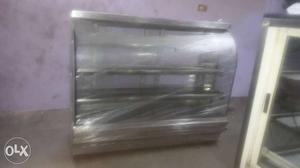 Silver Framed Food Display Counter