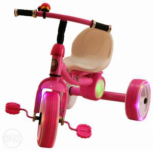 Toddler's Pink Pedal Trike