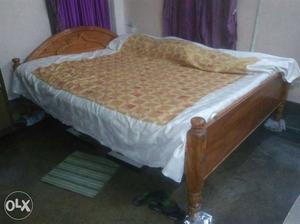 White And Brown Bedspread