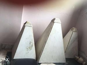White Pyramid Of marble for mandir