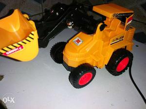 Yellow And Black Excavator Toy Car
