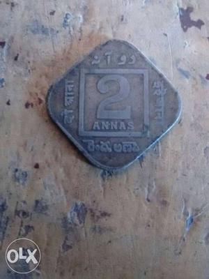 2 India Annas Coin