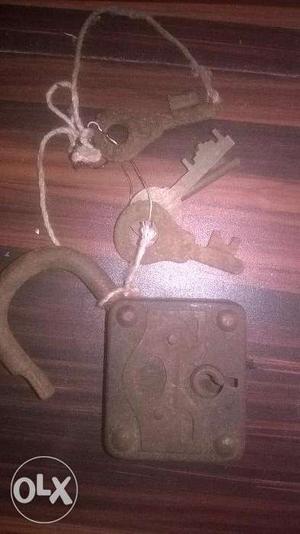 Antique lock Wally made in germany With keys More