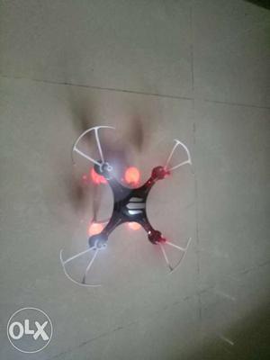 Black And Red Quadcopter Drone