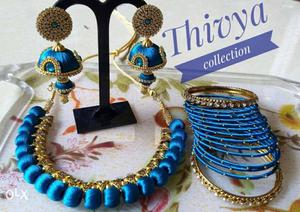 Blue And Gray Thivya Jewelries