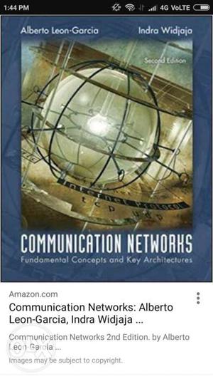 Communication networks, fundamental concepts and