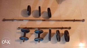 Dumbbell And Barbell Set