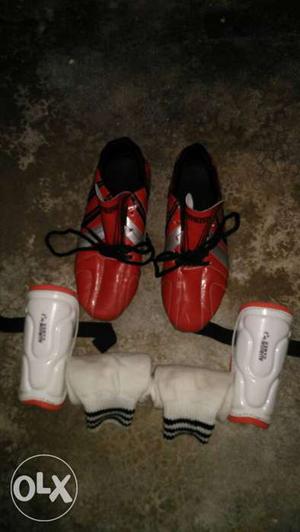 Football kit, with spikes,socks, and shin