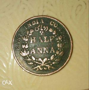 Old Indian coin of east India company