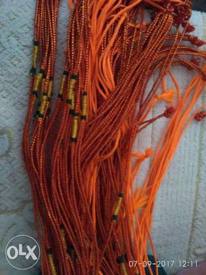 Orange And Brown String Lot