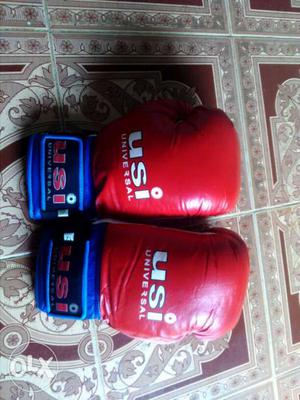 Pair Of Red Usi Gloves