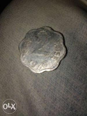 Scallop Shape Silver 2 Coins