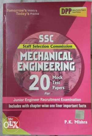 Ssc mechanical engineering 20 mock test papers