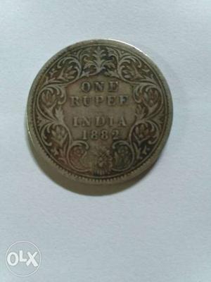 Victorian era silver coin 