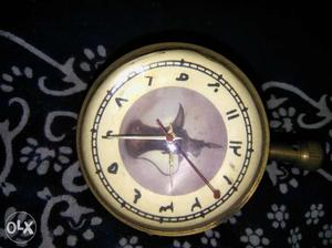 White And Gray Pocket Watch