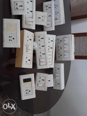 White Electric Switches