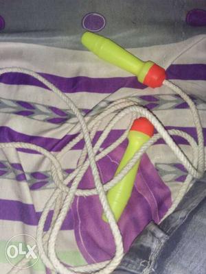 White,orange,and Green Jumping Rope