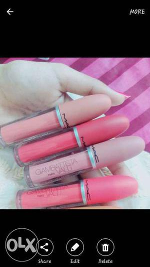 3 shades mac lipstick