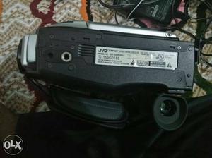 Black And Silver JVC Camcorder