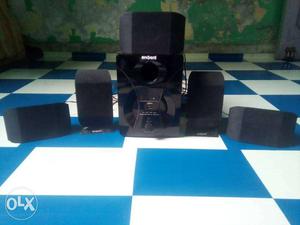 Black Home Sub Woofer Speaker System
