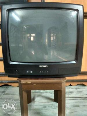 Black Philips CRT TV