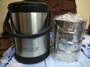 Bonjour Thermo Steel puf insulated tiffin box