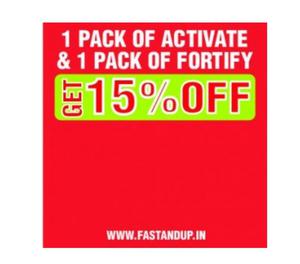 Buy One Pack of Activate and One Pack of Fortify and Get 15%