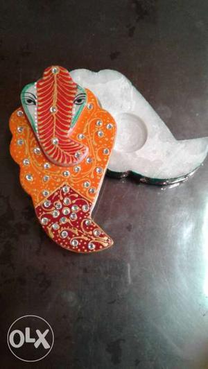Ganesh marble kum-kum chawal box (brand new)
