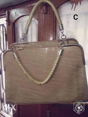 Gold vintage handbag for ladies