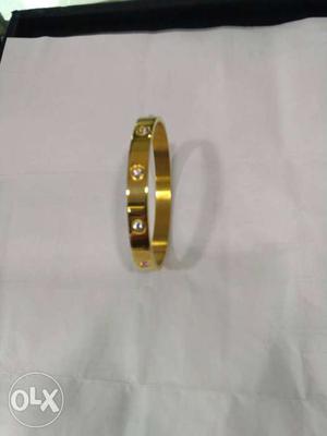 Italian gold plated kada rustproof