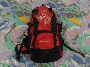 Red And Black Hiking Backpack