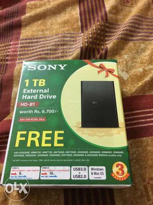 SONY 1TB Hard Disk Drive (Brand New, Original Price- Rs