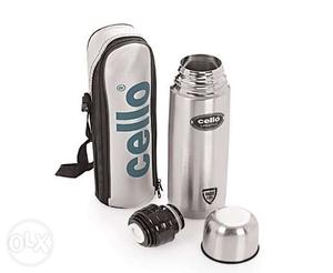 Stainless Steel Cello Vacuum Flask With Bag