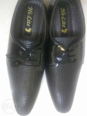 The new branded UNUSED formal shoes. Jet black in