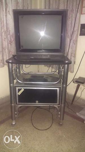 Videocon 21 inch TV with trolley