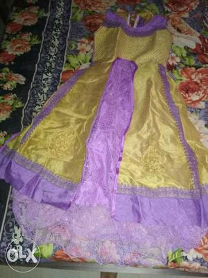 Yellow And Purple Dress