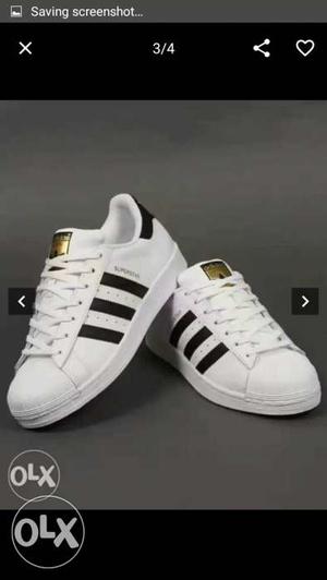 Adidas white shoe no used size 7
