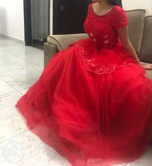 Beautiful red ball gown for sale jut wore it for