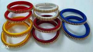 Beautifully designed silk thread bangles