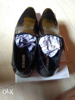 Black 13 Reasons Patent Leather Loafers