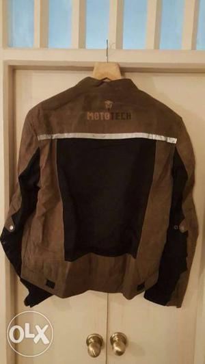 Black And Brown Mototech Jacket