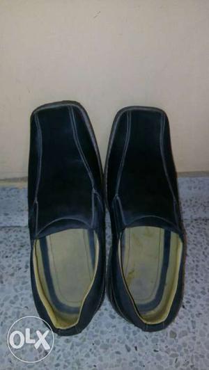 Black leather shoes no 9, good condition