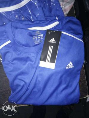 Blue Adidas Crew-neck Shirt