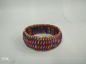 Brown, Yellow, And Red Bracelet