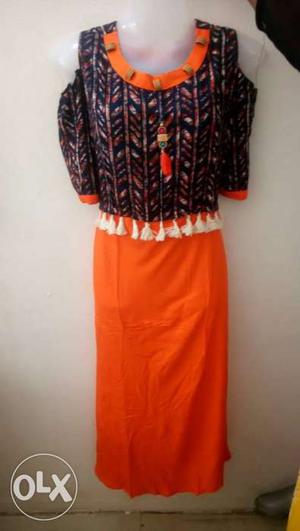 Designer off shoulder kurti