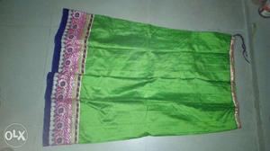 Green And Blue Lehenga Skirt