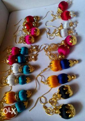 Lots of silk thread jewelry available based on
