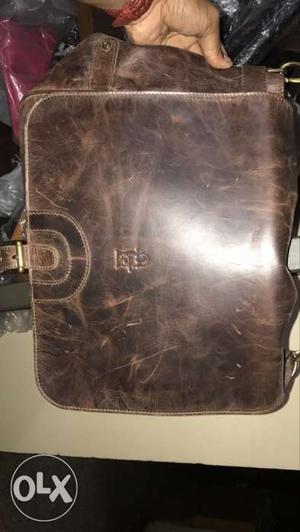 Mens laptop bags in leather faded at 